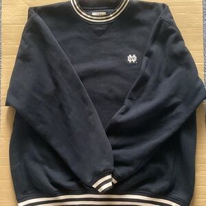 Notre Dame Cutter & Buck Men's Navy Crewneck Sweater XXL
